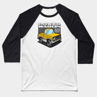 School Bus Yellow - Power Wagon Baseball T-Shirt